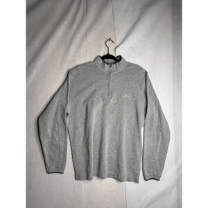 Quiksilver Waterman Collection Mens Gray Quarter Zip Pullover Sweater Size L